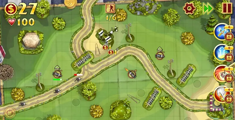 4 giochi di difesa della torre frenetici