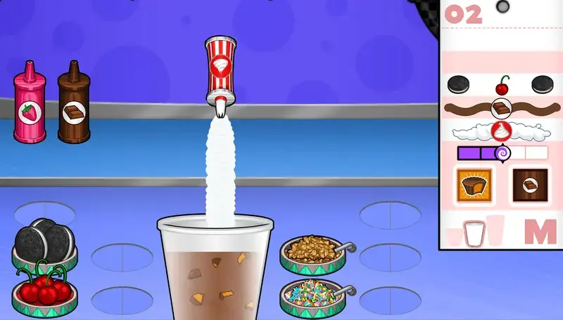 So spielt man Papa's Freezeria – Coolmath-Spieleanleitung